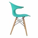 Ver imagem 3 de Cadeira Charles Eames New Wood Design Pelegrin Pw-079 Azul Celeste
