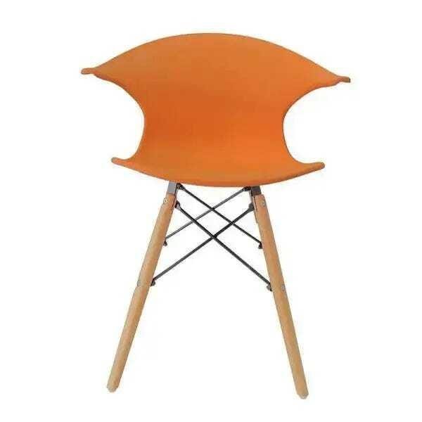 Cadeira Charles Eames New Wood Design Pelegrin Pw-079 Laranja - 3