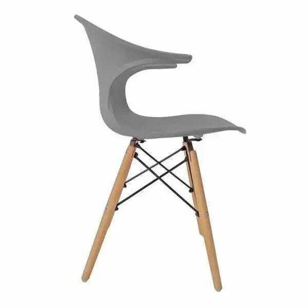 Cadeira Charles Eames New Wood Design Pelegrin Pw-079 Cinza - 2