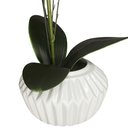 Ver imagem 3 de Arranjo de Orquídea Rosa e Branca com Vaso Branco Decorativo