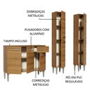 Ver imagem 5 de Cozinha Compacta Madesa Emilly Front com Balcão e Paneleiro Rustic