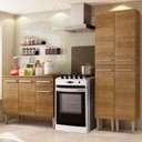 Ver imagem 1 de Cozinha Compacta Madesa Emilly Front com Balcão e Paneleiro Rustic