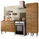 Ver imagem 3 de Cozinha Compacta Madesa Emilly Front com Balcão e Paneleiro Rustic