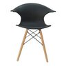 Cadeira Charles Eames New Wood Design Pelegrin Pw-079 Cinza Escuro - 3