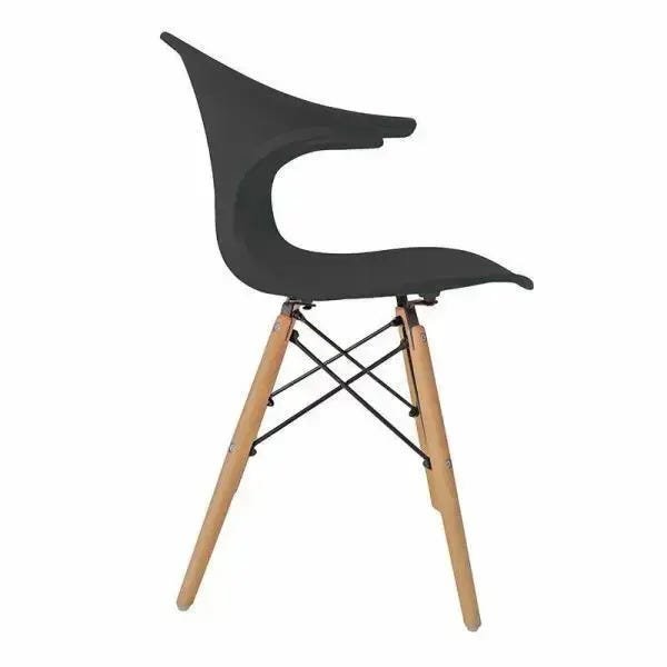 Cadeira Charles Eames New Wood Design Pelegrin Pw-079 Cinza Escuro - 2