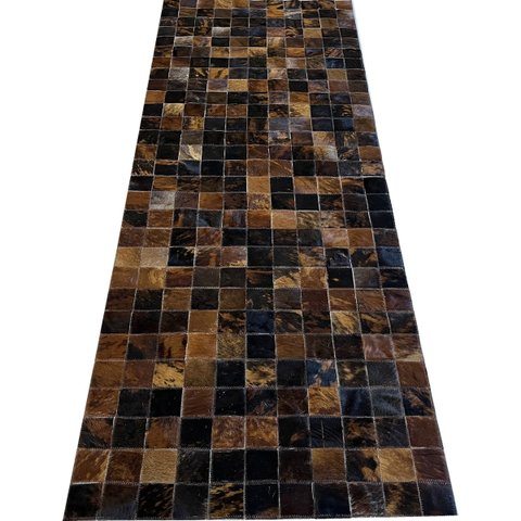 Tapete De Couro marrom exótico 0,75x2,00 s/b pç 7x7