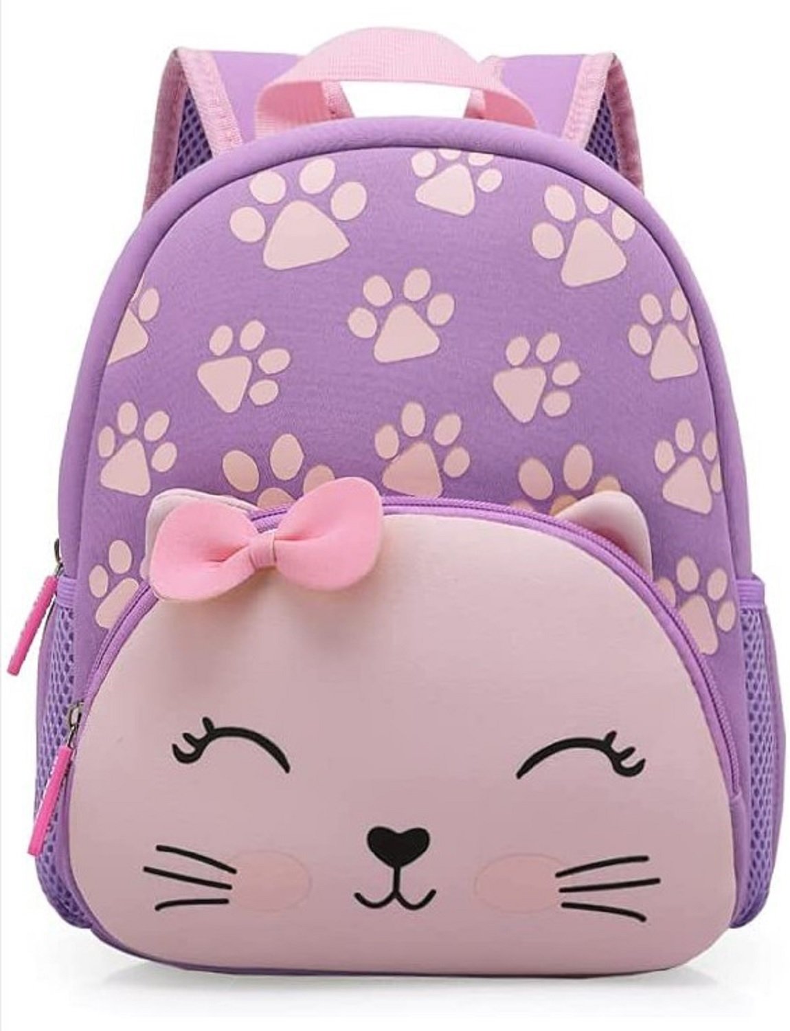 Mochila Escolar Infantil Yins Gatinho 12pol. Menina - Ref Ys42325 - 1