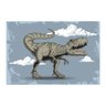 Placa Decorativa Infantil Dinossauro Jurassic Azul 30x40cm - 2
