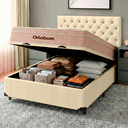 Ver imagem 5 de Cama Box Bau + Colchão Casal Ortobom Molas Ensacadas Airtech + Cabeceira Estofada