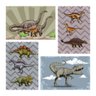 Placa Decorativa MDF Infantil Dinossauro Jurassic 30x40 4un - 1