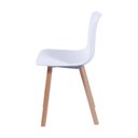 Ver imagem 5 de Cadeira de Jantar Polipropileno - Branca - Base em Madeira