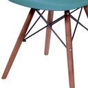 Ver imagem 3 de Cadeira Eames Dkr Base Escura Azul Petróleo - Or Design 1102Be