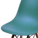 Ver imagem 2 de Cadeira Eames Dkr Base Escura Azul Petróleo - Or Design 1102Be