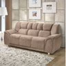 Conjunto Sofá 2 e 3 Lugares Suede Amassado Cordoba Hellen Estofados Castor - 5