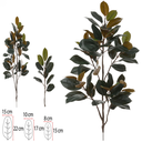 Ver imagem 1 de Planta Arvore Artificial Ficus Elastica Real Toque C/coat X64 Verde Amarelo 1,25cm