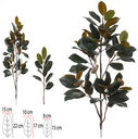 Ver imagem 1 de Planta Arvore Artificial Ficus Elastica Real Toque C/coat X64 Verde Amarelo 1,25cm