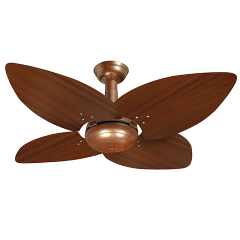 Ventilador de Teto Office Jet Aspen Venti-Delta Cobre 4Pás Rádica Mogno 220V+Controle