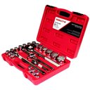 Ver imagem 5 de Jogo de Soquetes Estriados e Acessórios com Encaixe de 1/2 Pol. com 22 Peças-Robust-D26-22AM