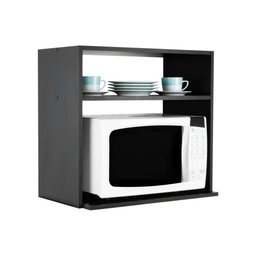 Nicho Organizador Suporte para Microondas Forno Elétrico 60cm Preto - 1