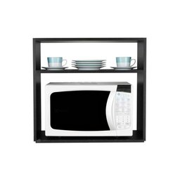Nicho Organizador Suporte para Microondas Forno Elétrico 60cm Preto - 2