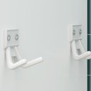 Ver imagem 4 de Armário Multiuso Siena 2 Portas C/ Gancho para Vassouras e Rodo Branco