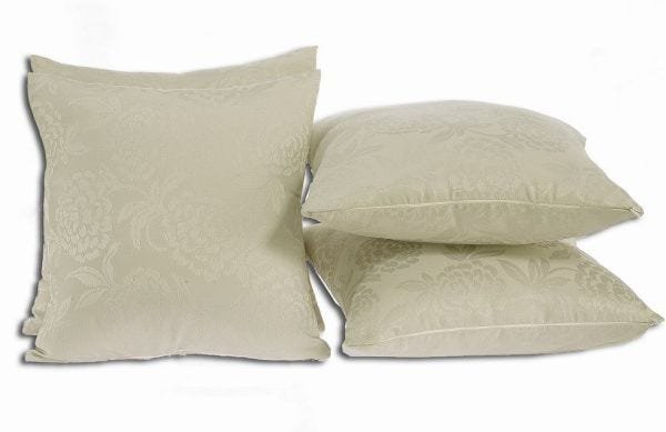 Kit 6 Capa Almofada Decorativa Jacquard Pérola 40x40 Com Enchimento - 1