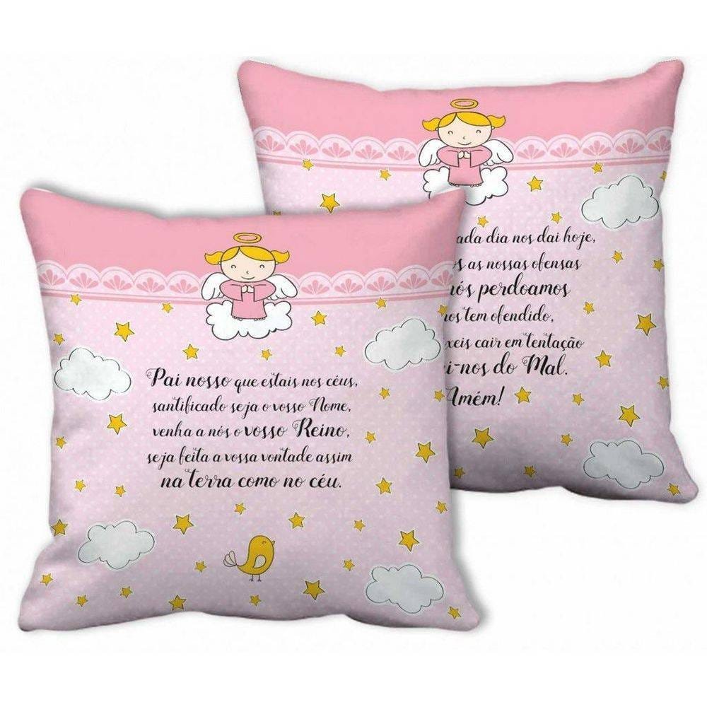 Almofada Pai Nosso Rosa Brasfoot - 2