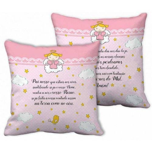 Almofada Pai Nosso Rosa Brasfoot - 1