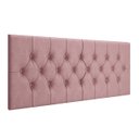 Ver imagem 2 de Cabeceira Painel Cama Casal 1,40 Capitonê Box Estofada - Rose Suede