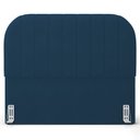 Ver imagem 6 de Cabeceira Cama Box Queen Estofada Orgânica 160cm Alice W01 Suede Azul Marinho - Lyam Decor