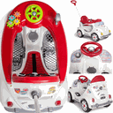 Ver imagem 2 de Carrinho Fouks Branco Calesita de Passeio e Pedal para Bebe