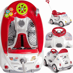 Carrinho Fouks Branco Calesita de Passeio e Pedal para Bebe - 2