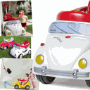 Ver imagem 4 de Carrinho Fouks Branco Calesita de Passeio e Pedal para Bebe