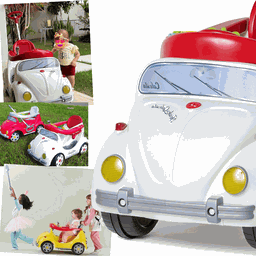 Carrinho Fouks Branco Calesita de Passeio e Pedal para Bebe - 4