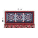 Ver imagem 5 de Cabideiro de Parede Porta Colar Chaves Cintos Toalhas - Azulejo Vermelho