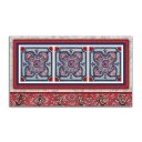 Ver imagem 1 de Cabideiro de Parede Porta Colar Chaves Cintos Toalhas - Azulejo Vermelho