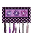 Ver imagem 4 de Cabideiro de Parede Porta Colar Chaves Cintos Toalhas - Flores