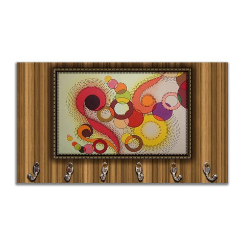 Cabideiro de Parede Porta Colar Chaves Cintos Toalhas - Vibração