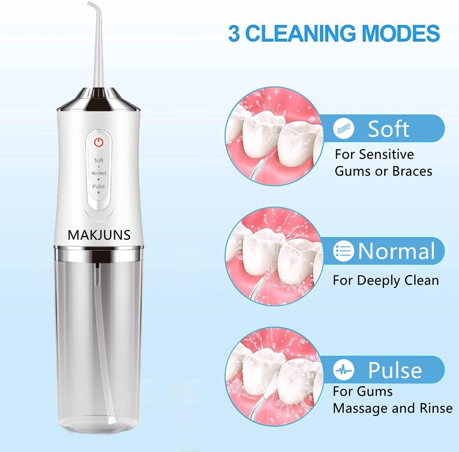 Irrigador Bucal Portátil Prova D Agua Limpeza Oral Dental Power Floss