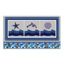 Ver imagem 1 de Cabideiro de Parede Porta Chaves Toalhas Linha Náutica Marinheiro Mar 1