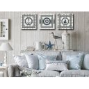 Ver imagem 6 de Conjunto Kit com 3 Quadros Náuticos Decorativos Linha Náutica Marinheiro Mar 3