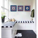 Ver imagem 6 de Conjunto Kit com 3 Quadros Náuticos Decorativos Linha Náutica Marinheiro Mar 4