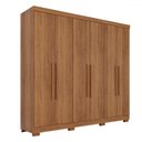 Ver imagem 2 de Guarda-roupa Casal Pinheiro 6 Portas 2 Gavetas Cinamomo - Pnr Móveis