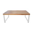 Ver imagem 2 de Mesa Industrial Infantil Bernardo 120x70cm Madeira Maciça Ferragem Branca