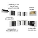 Ver imagem 5 de Armário de Cozinha Completa de Canto 469cm Branco/Preto Glamy Madesa 01