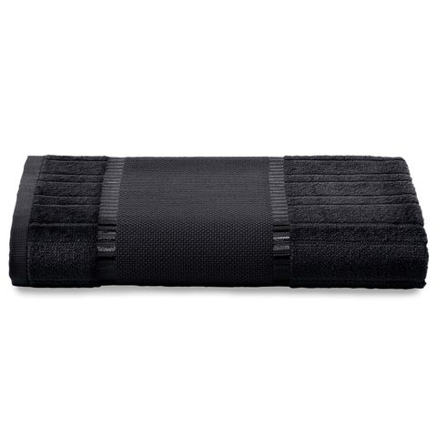 Toalha de Rosto Döhler Bella 50x80cm para Bordar Toalha de Rosto Döhler Bella Preto
