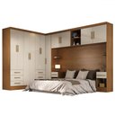 Ver imagem 5 de Guarda-roupa Modulado Soberano 11 Portas 8 Gavetas Cinamomo/off White - Panorama Móveis