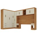 Ver imagem 3 de Guarda-roupa Modulado Soberano 11 Portas 8 Gavetas Cinamomo/off White - Panorama Móveis