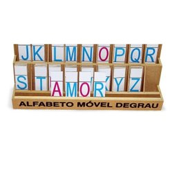 Alfabeto Movel Degrau Com 130 Letras Em Mdf - 2