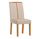 Ver imagem 4 de Conjunto Sala de Jantar Mesa Serena 160x90 6 Cadeiras Serena Ype/offwhite/bouclé Gelo